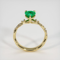 1.01 Ct. Emerald Ring, 18K Yellow Gold 3