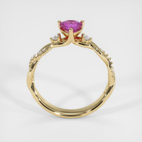 0.83 Ct. Sapphire Ring, 18K Yellow Gold 3