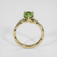 1.75 Ct. Yellowish Green Sapphire Ring, 18K Yellow Gold 3
