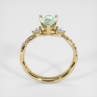 1.40 Ct. Green Sapphire Ring, 18K Yellow Gold 3