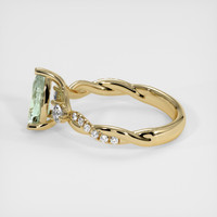 1.40 Ct. Green Sapphire Ring, 18K Yellow Gold 4