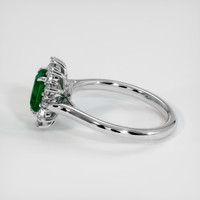 1.00 Ct. Emerald Ring, Platinum 950 4