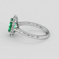 1.19 Ct. Emerald Ring, Platinum 950 4