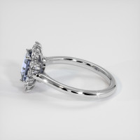 2.11 Ct. Blue Sapphire Ring, Platinum 950 4