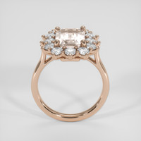 4.16 Ct. Peach Sapphire Ring, 14K Rose Gold 3