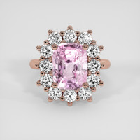 5.24 Ct. Pink Sapphire Ring, 14K Rose Gold 1