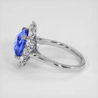 4.69 Ct. Blue Sapphire Ring, 14K White Gold 4
