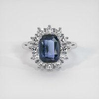 3.52 Ct. Gemstone Ring, 14K White Gold 1