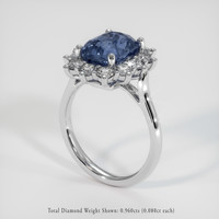 3.52 Ct. Gemstone Ring, 14K White Gold 2