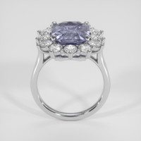 5.68 Ct. Greyish Blue Sapphire Ring, 14K White Gold 3