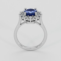 3.39 Ct. Blue Sapphire Ring, 14K White Gold 3