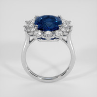 6.20 Ct. Blue Sapphire Ring, 18K White Gold 3