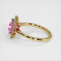 2.26 Ct. Pink Sapphire Ring, 14K Yellow Gold 4