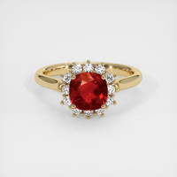 1.23 Ct. Ruby Ring, 14K Yellow Gold 1