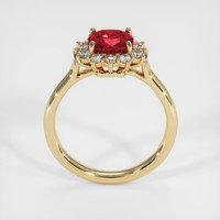 1.37 Ct. Ruby Ring, 14K Yellow Gold 3