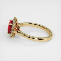 1.37 Ct. Ruby Ring, 14K Yellow Gold 4