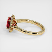 1.55 Ct. Ruby Ring, 14K Yellow Gold 4