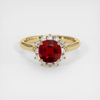 1.31 Ct. Ruby Ring, 14K Yellow Gold 1