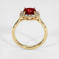 1.31 Ct. Ruby Ring, 14K Yellow Gold 3