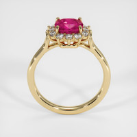 1.22 Ct. Ruby Ring, 14K Yellow Gold 3