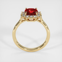 1.50 Ct. Ruby Ring, 14K Yellow Gold 3