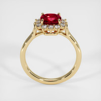 1.12 Ct. Ruby Ring, 14K Yellow Gold 3