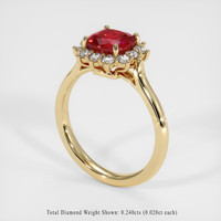 Ruby Ring 1.54 Ct., 14K Yellow Gold Preview