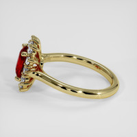 1.22 Ct. Ruby Ring, 14K Yellow Gold 4