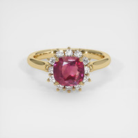 1.41 Ct. Ruby Ring, 14K Yellow Gold 1