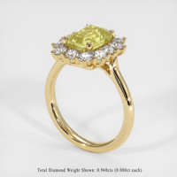 3.05 Ct. Yellow Sapphire Ring, 14K Yellow Gold 2