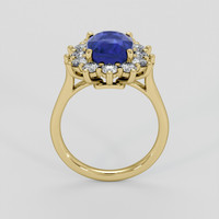 4.52 Ct. Blue Sapphire Ring, 14K Yellow Gold 3