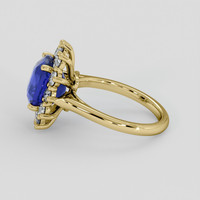 4.52 Ct. Blue Sapphire Ring, 14K Yellow Gold 4