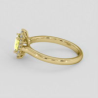 0.87 Ct. Yellow Sapphire Ring, 14K Yellow Gold 4