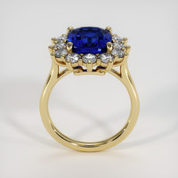 4.39 Ct. Blue Sapphire Ring, 14K Yellow Gold 3