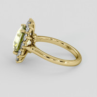 3.26 Ct. Bi Color / Parti Sapphire Ring, 14K Yellow Gold 4