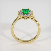 1.08 Ct. Emerald Ring, 18K Yellow Gold 3