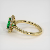1.08 Ct. Emerald Ring, 18K Yellow Gold 4