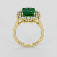 3.53 Ct. Emerald Ring, 18K Yellow Gold 3