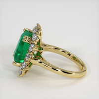3.59 Ct. Emerald Ring, 18K Yellow Gold 4
