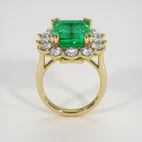 5.55 Ct. Emerald Ring, 18K Yellow Gold 3