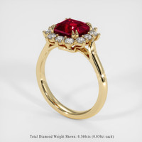 Ruby Ring 2.08 Ct., 18K Yellow Gold Preview