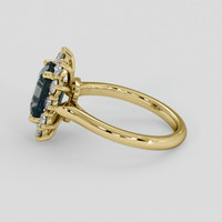 2.51 Ct. Bi Color / Parti Sapphire Ring, 18K Yellow Gold 4