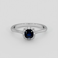 1.52 Ct. Blue Sapphire Ring, Platinum 950 1