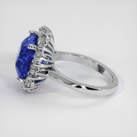 6.42 Ct. Blue Sapphire Ring, Platinum 950 4