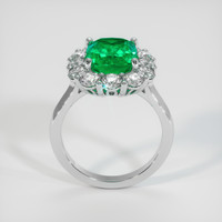 3.33 Ct. Emerald Ring, Platinum 950 3