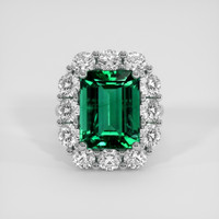 11.15 Ct. Emerald Ring, Platinum 950 1