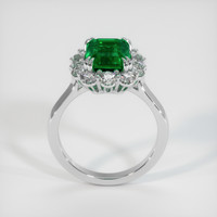 3.16 Ct. Emerald Ring, Platinum 950 3