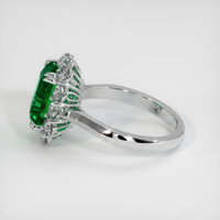 3.16 Ct. Emerald Ring, Platinum 950 4