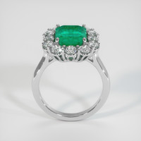 2.96 Ct. Emerald Ring, Platinum 950 3