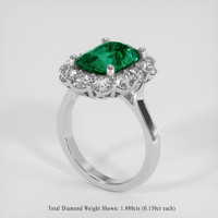 3.23 Ct. Emerald Ring, Platinum 950 2